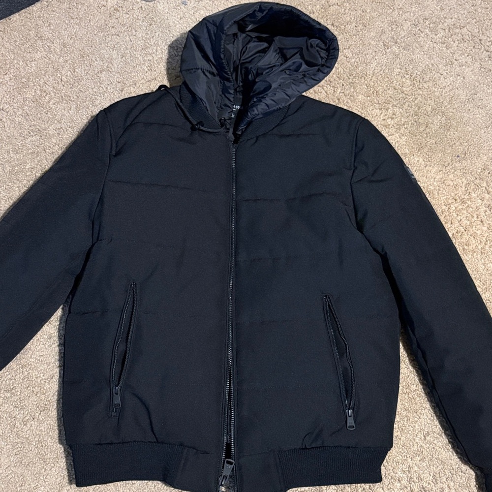 Kenneth Cole Reaction Men's Black Puffer Jacket